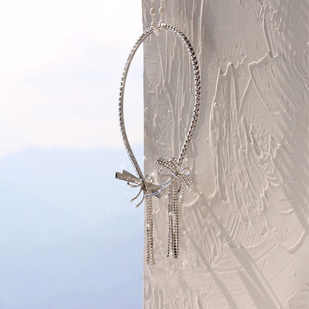 Cài tóc tua rua đính nơ thời trang sang trọng cho nữ