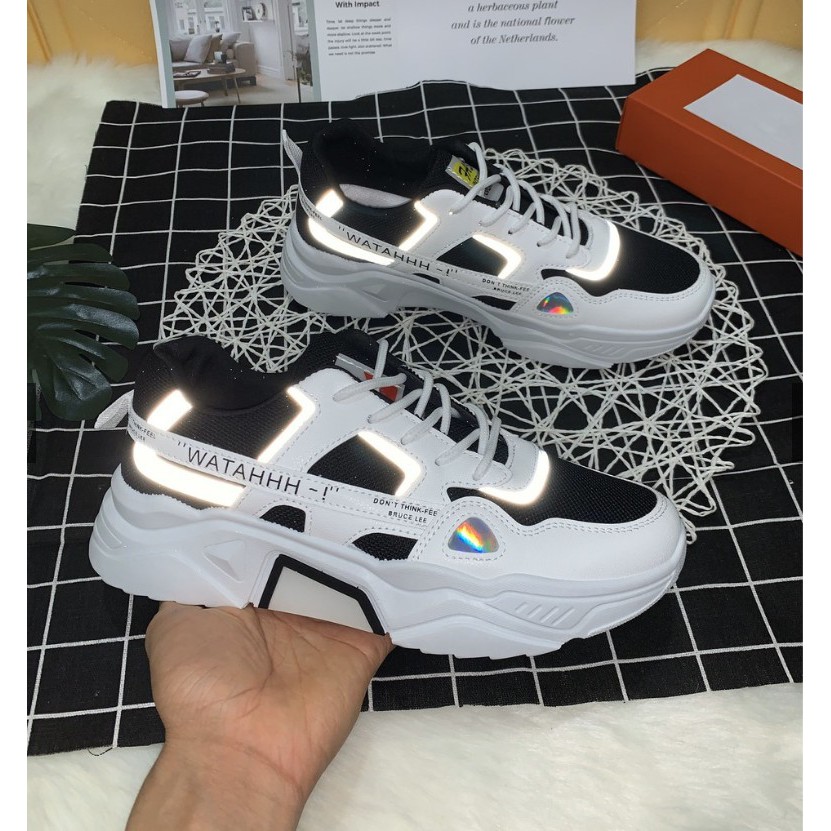 [XEM ĐÁNH GIÁ] Giày Thể Thao Sneaker WATAHHH Phản Quang Nam Nữ 🚛 FREESHIP | Giày Sneaker AVI-346 Phản Quang