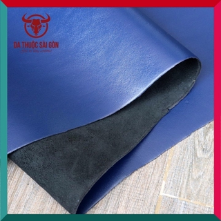 Da bò nappa cao cấp màu xanh navy - Bán buôn da thuộc