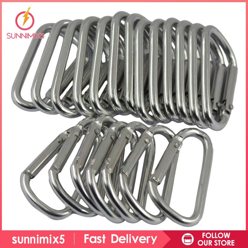 Set 20 Móc Khóa Chữ D Bằng Nhôm Đa Năng
