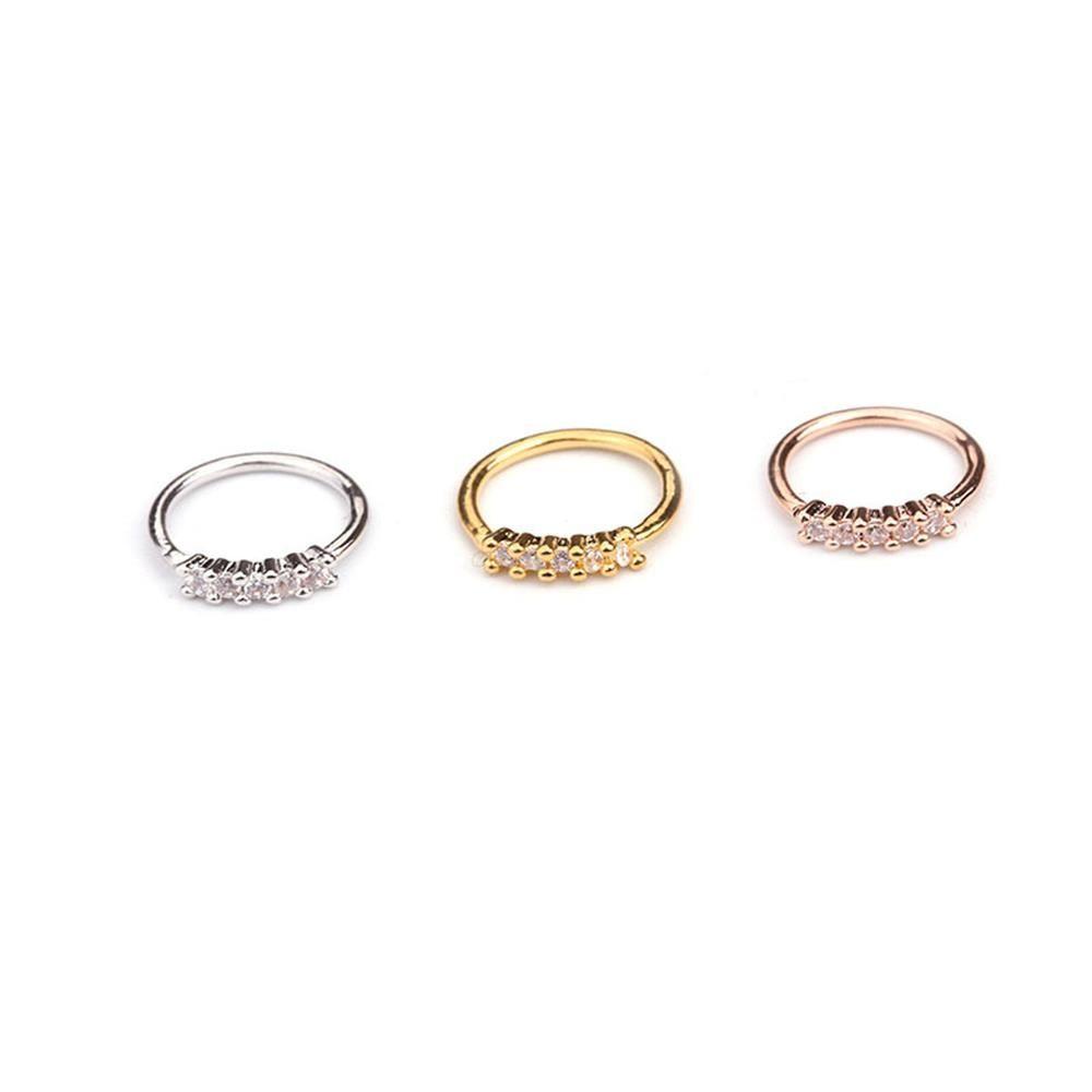 NIUYOU Khuyên Xỏ Tai / Môi / Sụn Tai Bằng Thép Phẫu Thuật Hình Hoa Thời Trang Helix
