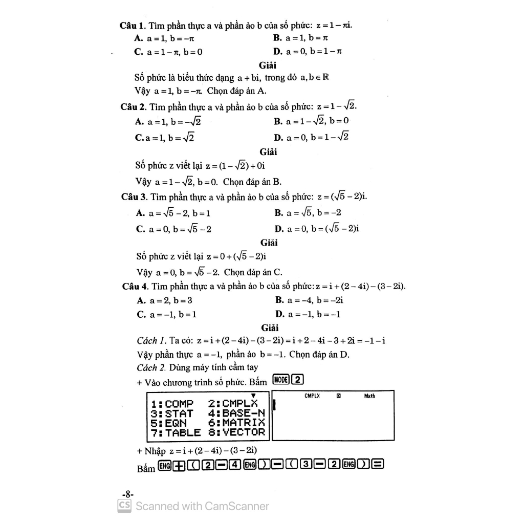 Sách - Sử Dụng Máy Tính Cầm Tay Để Giải Toán Phức Số