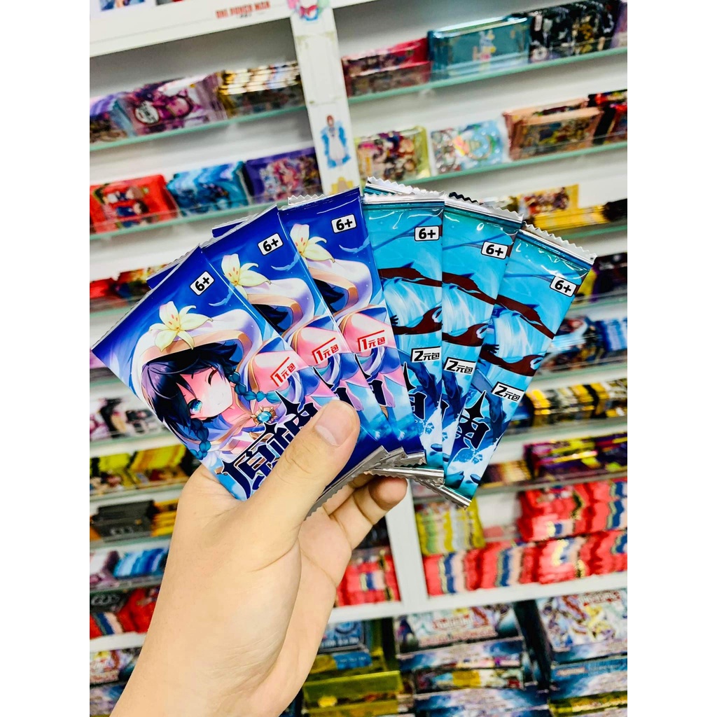 Set 5 ảnh thẻ nhân phẩm Anime Genshin Impact GI ngẫu nhiên