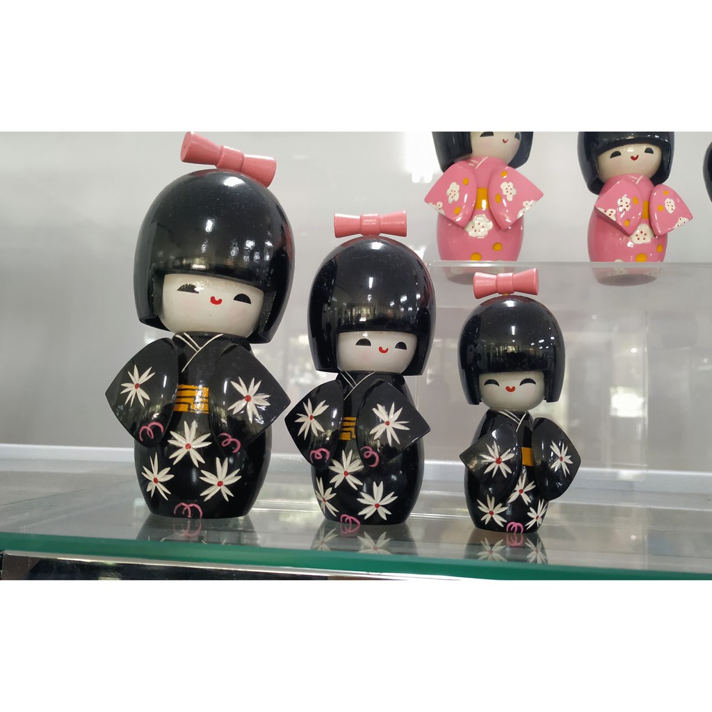 Bộ 3 búp bê gỗ Kokeshi Nhật | BigBuy360 - bigbuy360.vn