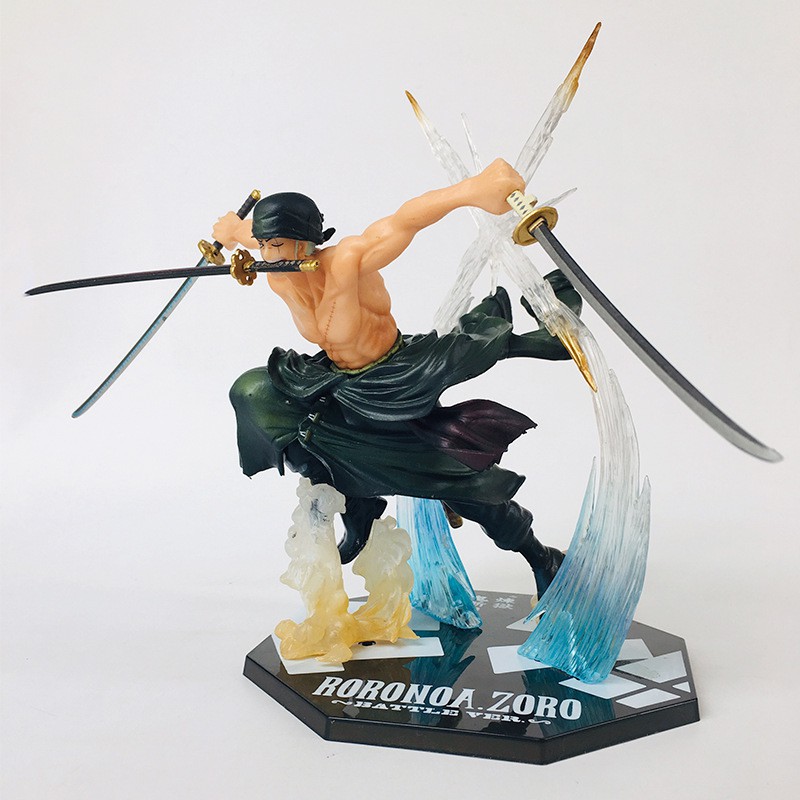 Mô Hình Figure Zoro Tam Kiếm Phái Có Hiệu Ứng [17cm] - Mô Hình One Piece
