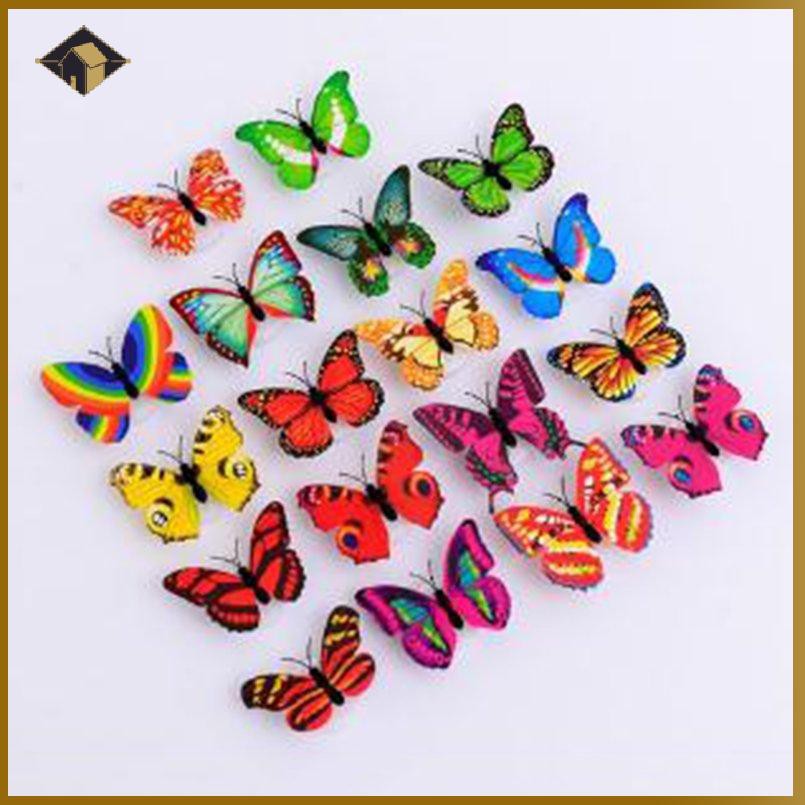 BƯỚM ĐÈN LED PHÁT QUANG TRANG TRÍ PHÒNG NGỦ/Mô hình bươm bướm tích hợp đèn LED trang trí không gian