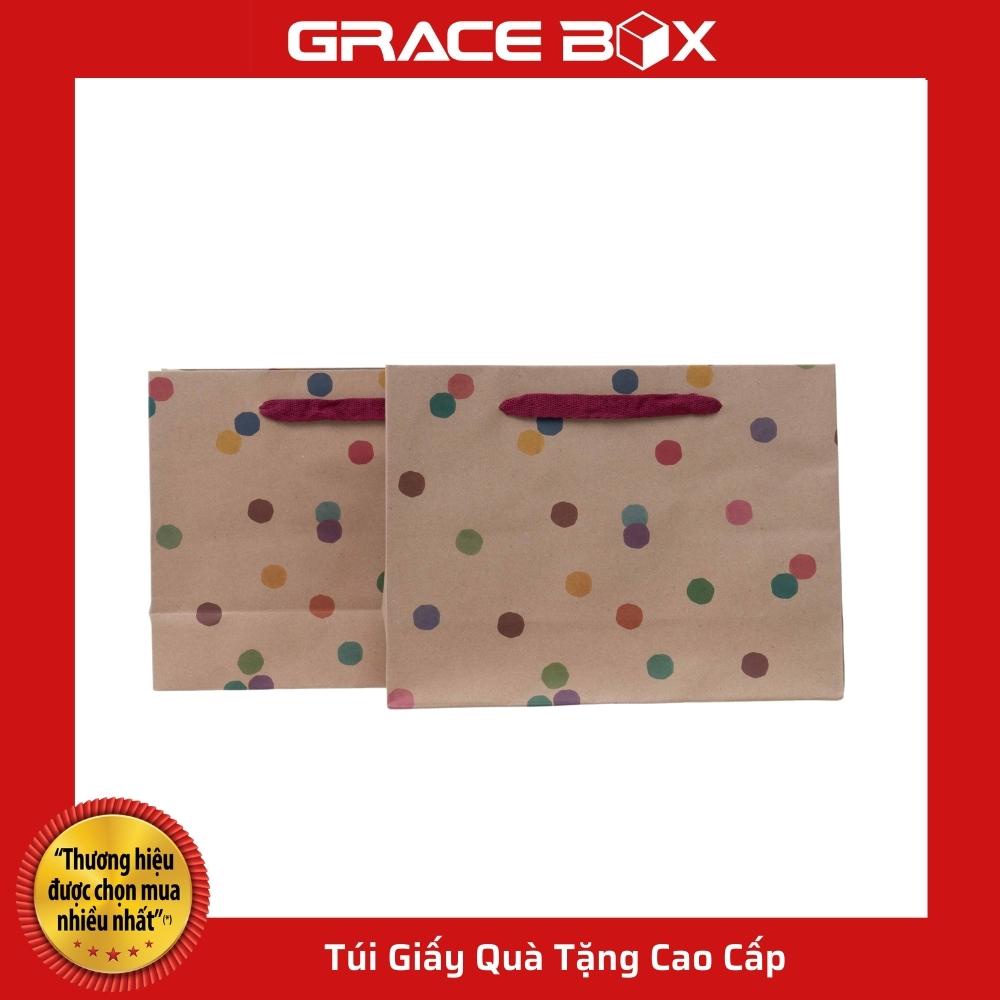 {Giá Sỉ} Túi Giấy Kraft Quà Tặng Chấm Bi Đủ Sắc - Siêu Thị Bao Bì Grace Box