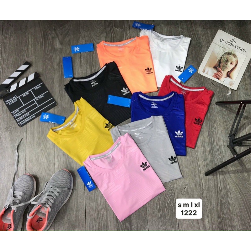 ÁO NỮ IN NỔI LOGO THÊU TẬP GYM/YOGA CAO CẤP