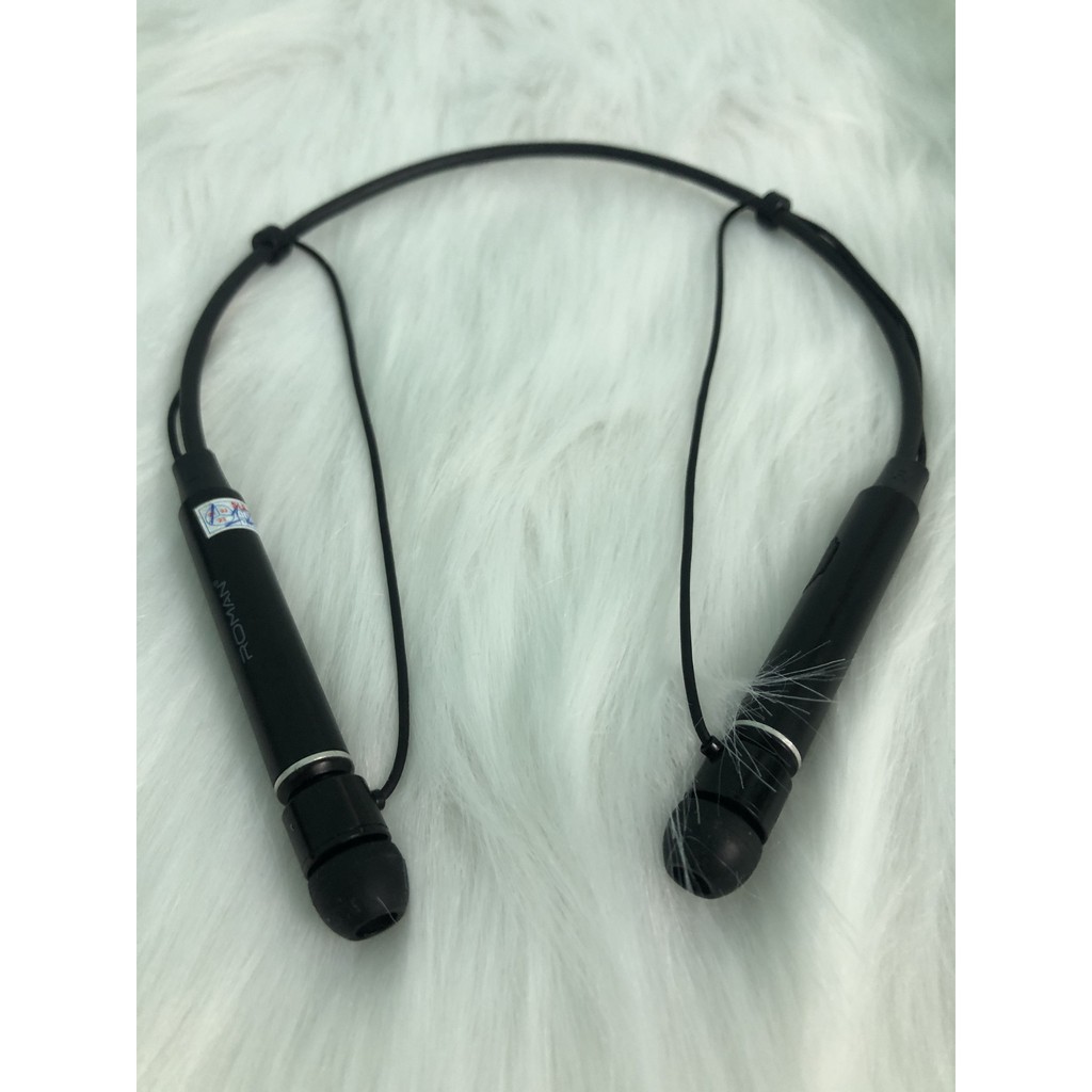 Tai bluetooth Roman Z6000s chính hãng màu đen bluetooth 5.0