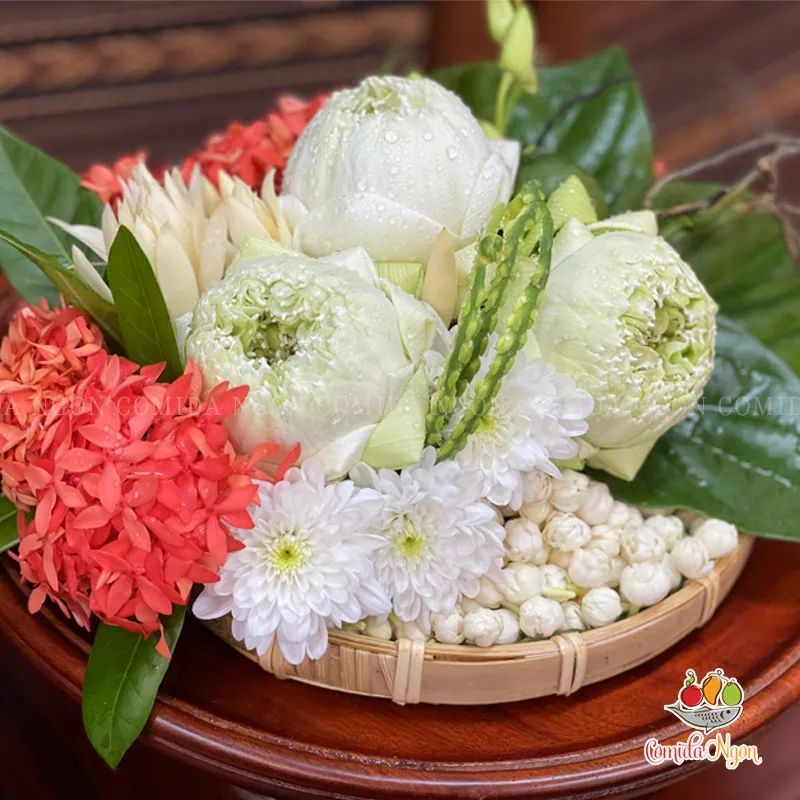 Mẹt hoa dâng lễ