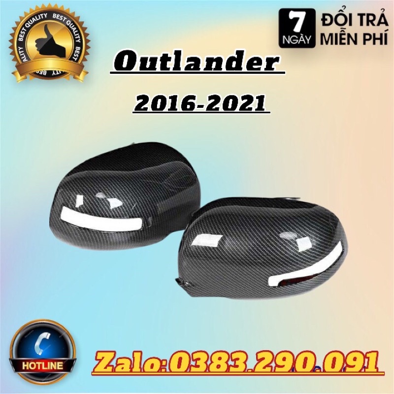 Ốp gương Mitsubishi Outlander 2017-2022 mẫu carbon