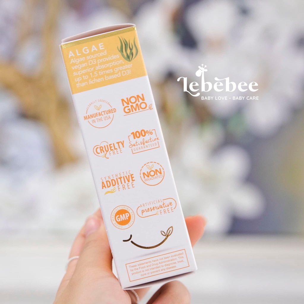 Vitamin D3 LiveWise 400IU Organic cho bé (24ml)