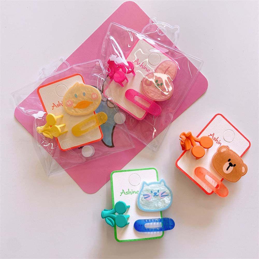 Kẹp Tóc Hình Quả Cherry Hoạt Hình Bằng Acrylic Thời Trang Cho Bé Gái
