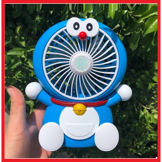Quạt Tích Điện Mini Doremon