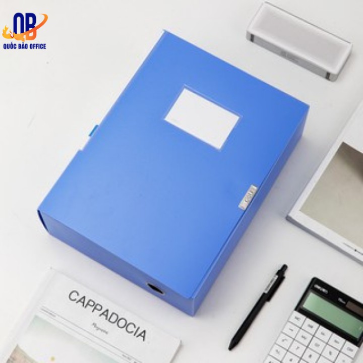 FILE hộp - Cặp hộp lưu trữ hồ sơ, tài liệu  DELI - 5CM/7CM/10CM/15CM  -xanh dương - w31115/31116/38117/38118 - 1 CHIẾC