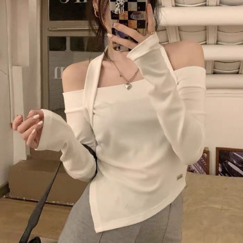 Áo thun cotton co giãn 4 chiều vạt gấu chéo style hàn quốc có bigsize