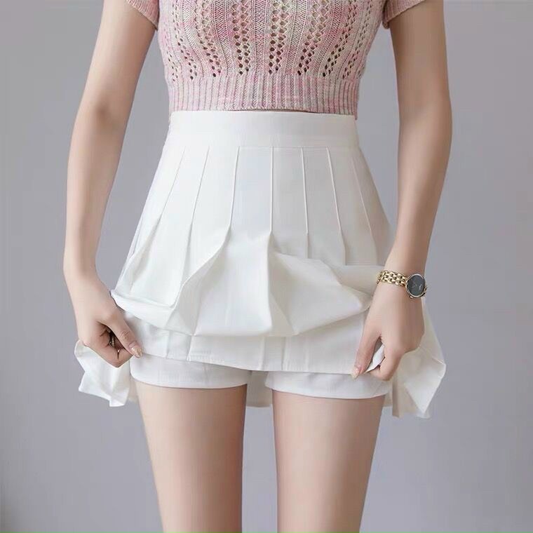 Chân váy tenits dập ly trơn cực xinh  , chất kate dày dặn có lót