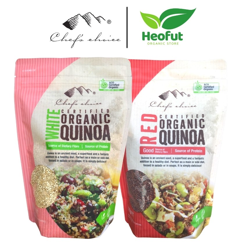 Hạt diêm mạch Chef's Choice cho bé ăn dặm hữu cơ hạt quinoa organic nhập khẩu Heofut