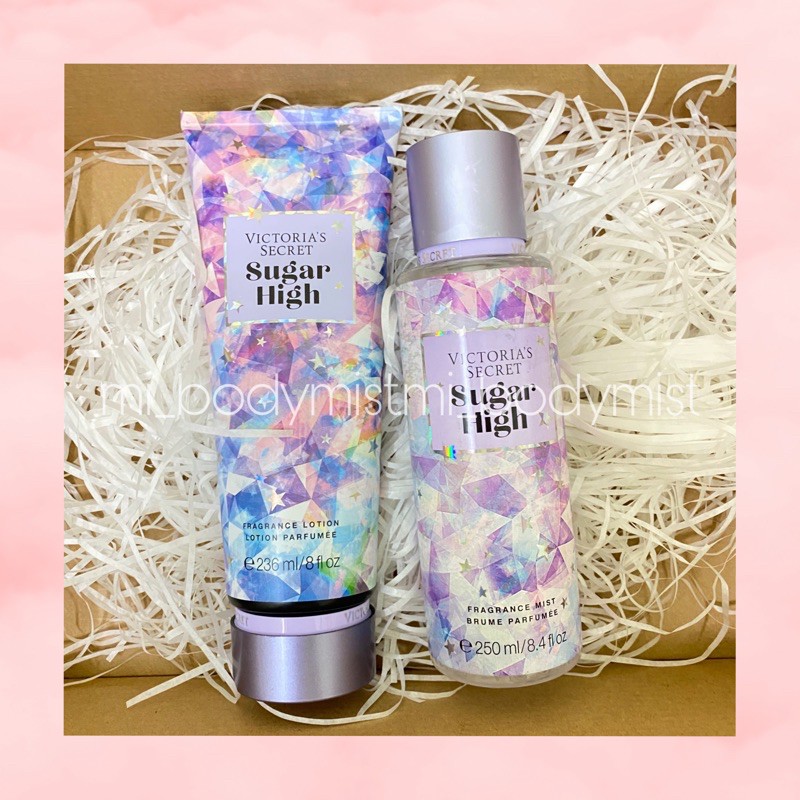 Cặp xịt thơm + dưỡng da Sugar High