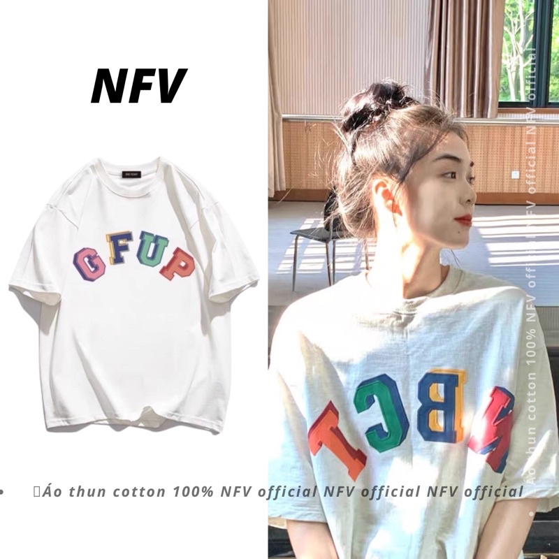 Áo thun unisex LGT vải 100% cotton in GFUP, form rộng phong cách hàn quốc