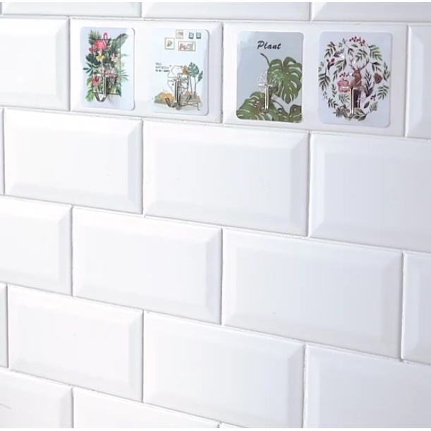 Móc Treo Đồ Dán Tường Lực Dính Mạnh Không Cần Khoan Cho Nhà Tắm/Cửa/Tường Nhà Vệ Sinh