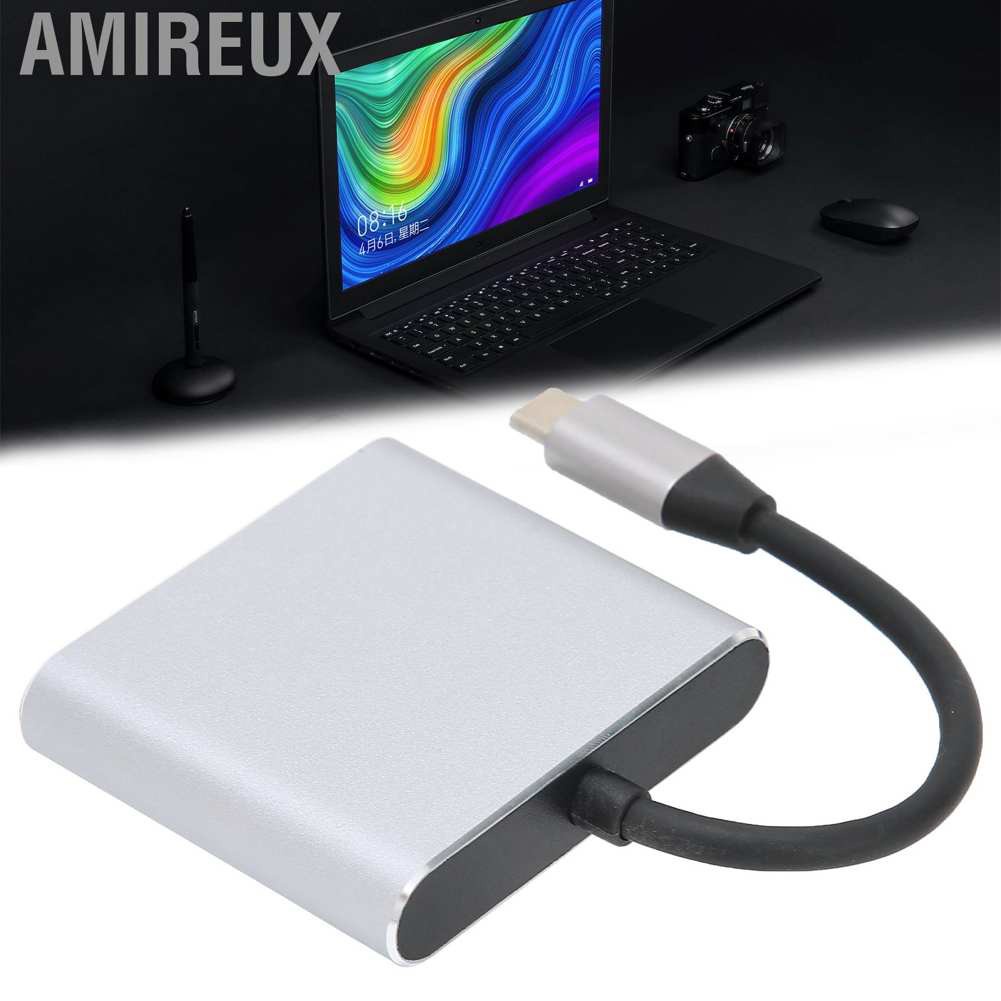 Bộ Chuyển Đổi 3 Trong 1 Usb 3.1 Hub Type-C Sang 3.0 Hdmi Usb-C 4k Hd