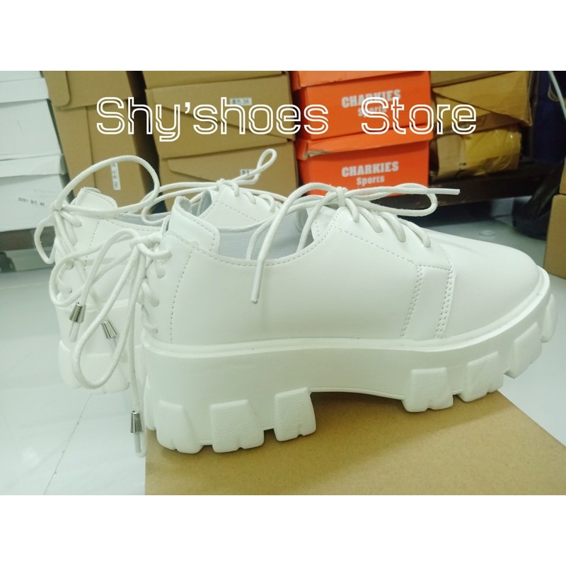 [SẴN🦄VIDEO] 🔥Giày boot oxford cổ thấp phong cách cá tính Trắng, Đen (size 35-40)