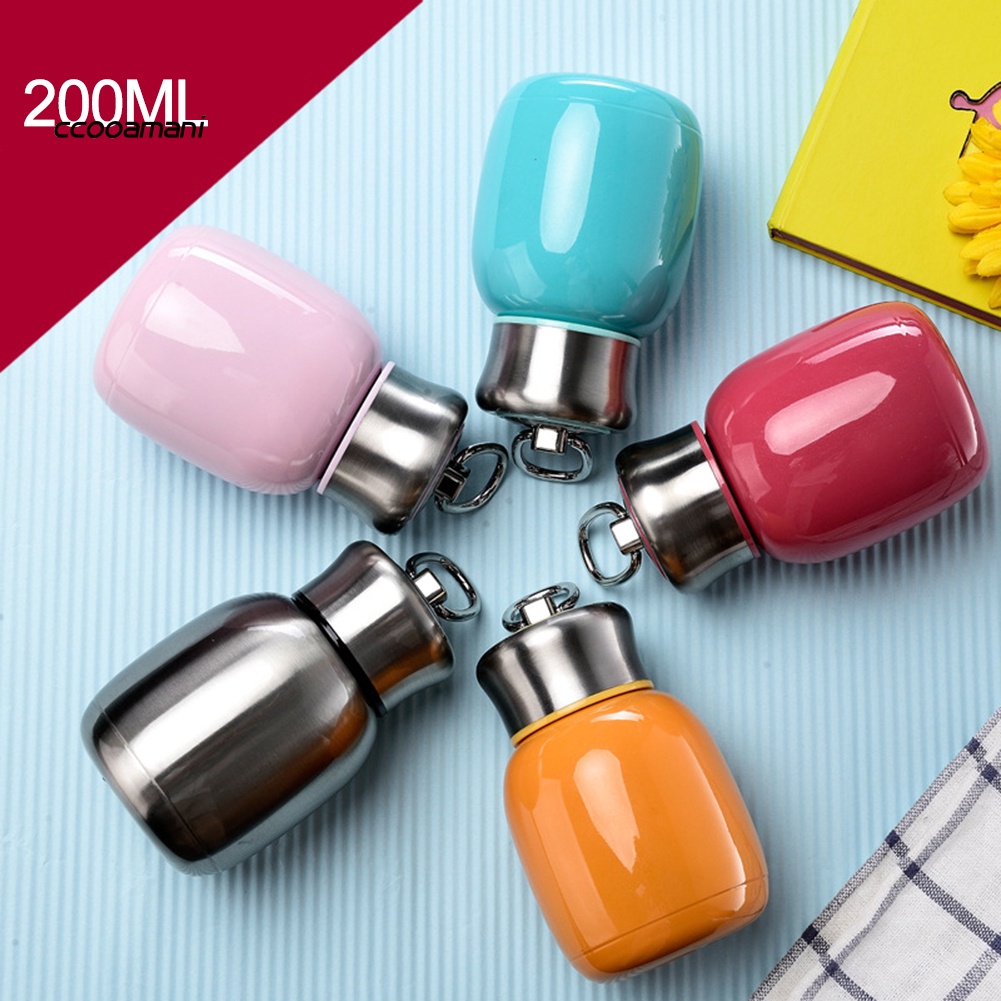 Bình giữ nhiệt mini bằng thép không gỉ đựng cà phê nước uống 200ml