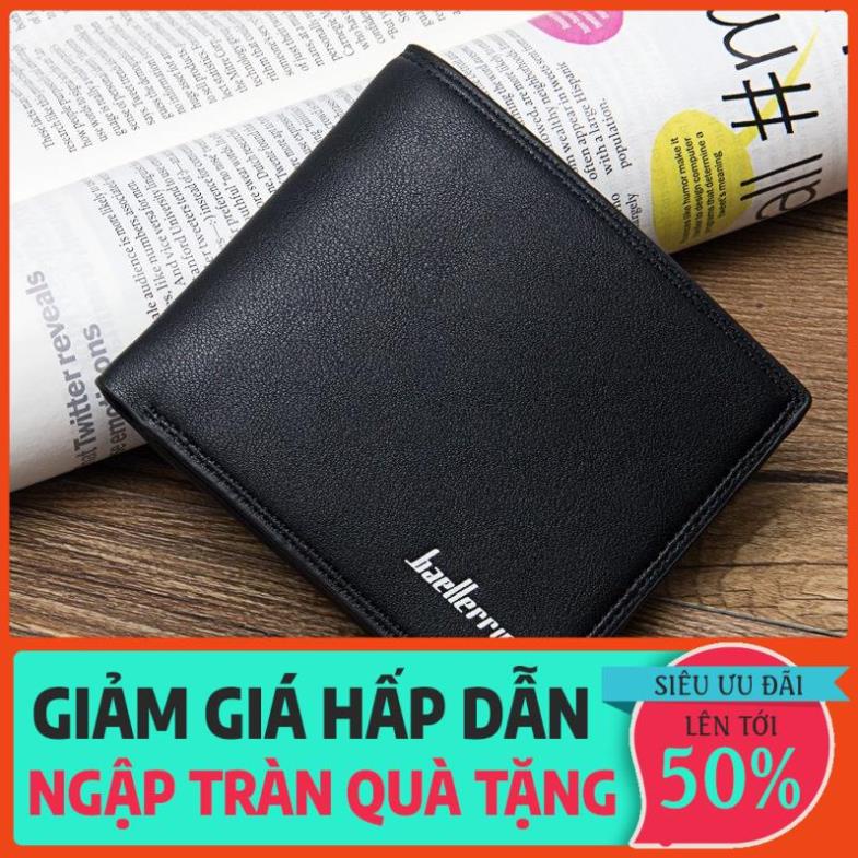 12.12 Ví nam da nhiều ngăn nhỏ gọn cao cấp, bóp nam mini cao cấp da PU xịn dáng đứng và ngang - D3001