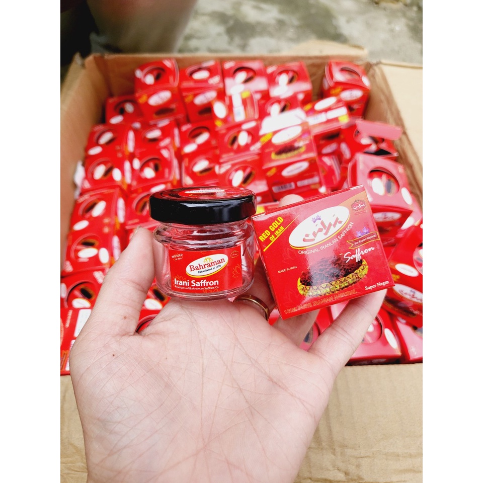 1gr nhụy hoa nghệ tây saffron bbahraman loại negin sản xuất tại iran