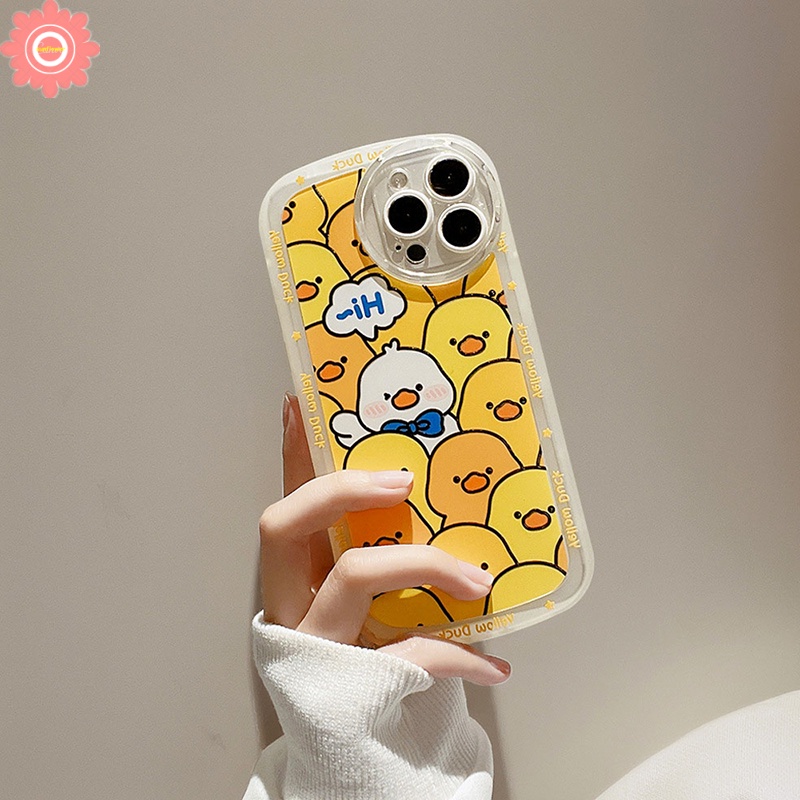 Ốp Điện Thoại TPU Mềm Hình Vịt Hoạt Hình Cho IPhone 7 8 6 6S + XR 13 11 12 Pro Max X XS Max 13Pro Max 7 + 8 +