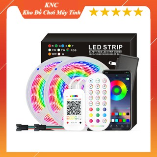 Bộ sản phẩm Led Strip 12v Led RGB chuyên dùng trang trí phòng giải trí, phòng game, chỉnh màu qua App điện thoại.