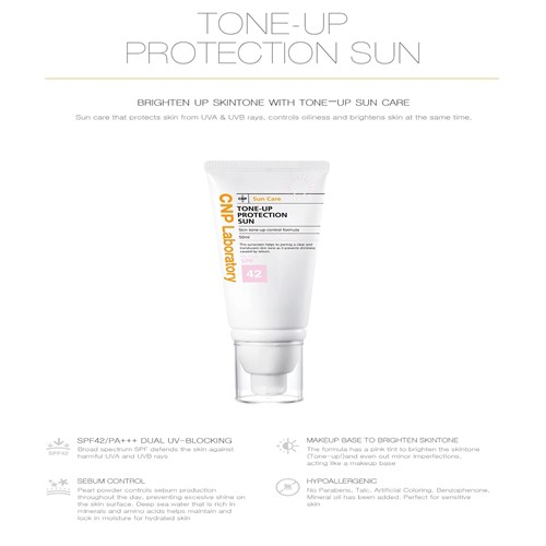 [Hàng mới về] Kem Chống Nắng CNP LABORATORY Làm Sáng Tông Màu Da Spf42 Pa +++ Cao Cấp 50ml