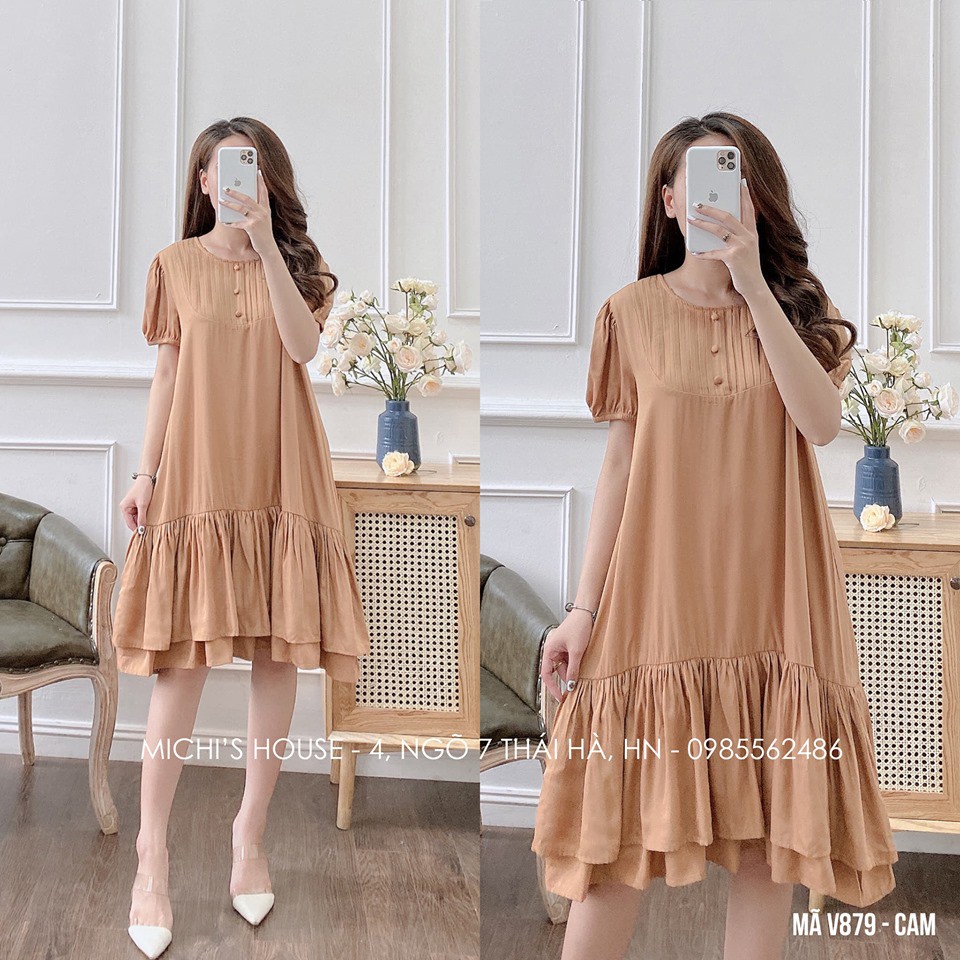 [V879] VÁY ĐUÔI CÁ CỔ LI