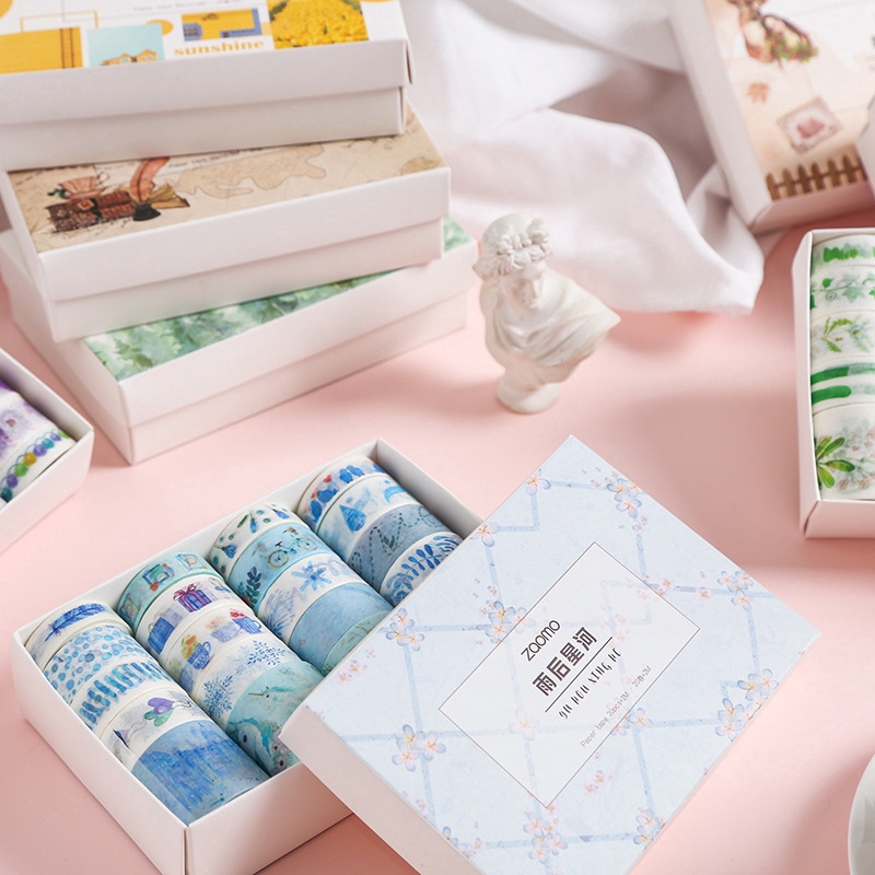 Set 20 băng dán họa tiết hoạt hình trang trí DIY