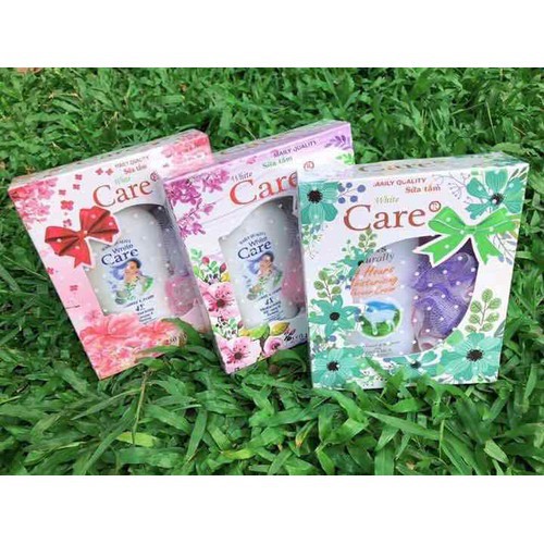 Sữa tắm Dê White Care + Tặng Bông Tắm siêu xinh 250ml - sữa tắm hàng Việt Nam chất lượng cao