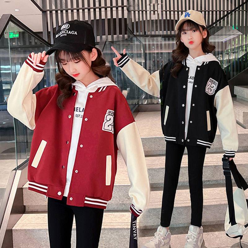 Áo Khoác Bóng Chày Cổ Chữ V Thời Trang Cho Bé