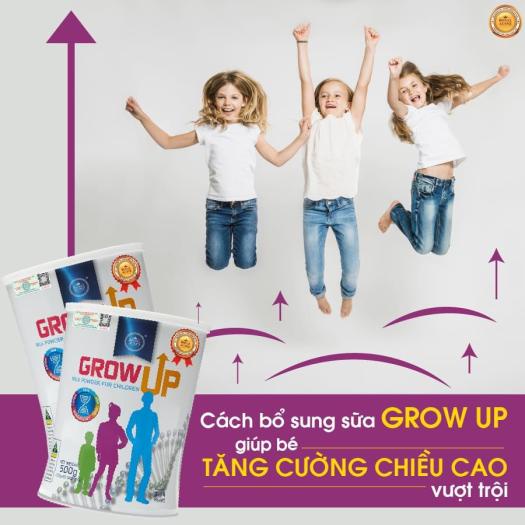 Sữa hoàng gia Úc Grow Up hỗ trợ sự phát triển chiều cao trong giai đoạn vàng của trẻ từ 3-14 tuổi