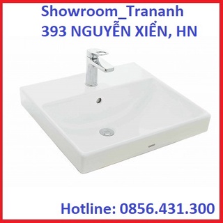 Chậu lavabo toto lt710csr/ lt710ctr, chậu rửa mặt toto đặt bàn dương vành.