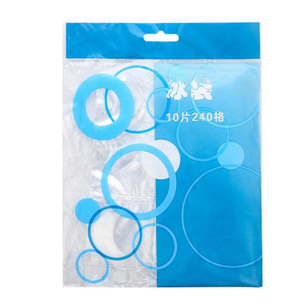 Set 10 Túi Làm Đá Viên Trong Suốt Dùng Một Lần Tiết Kiệm Không Gian