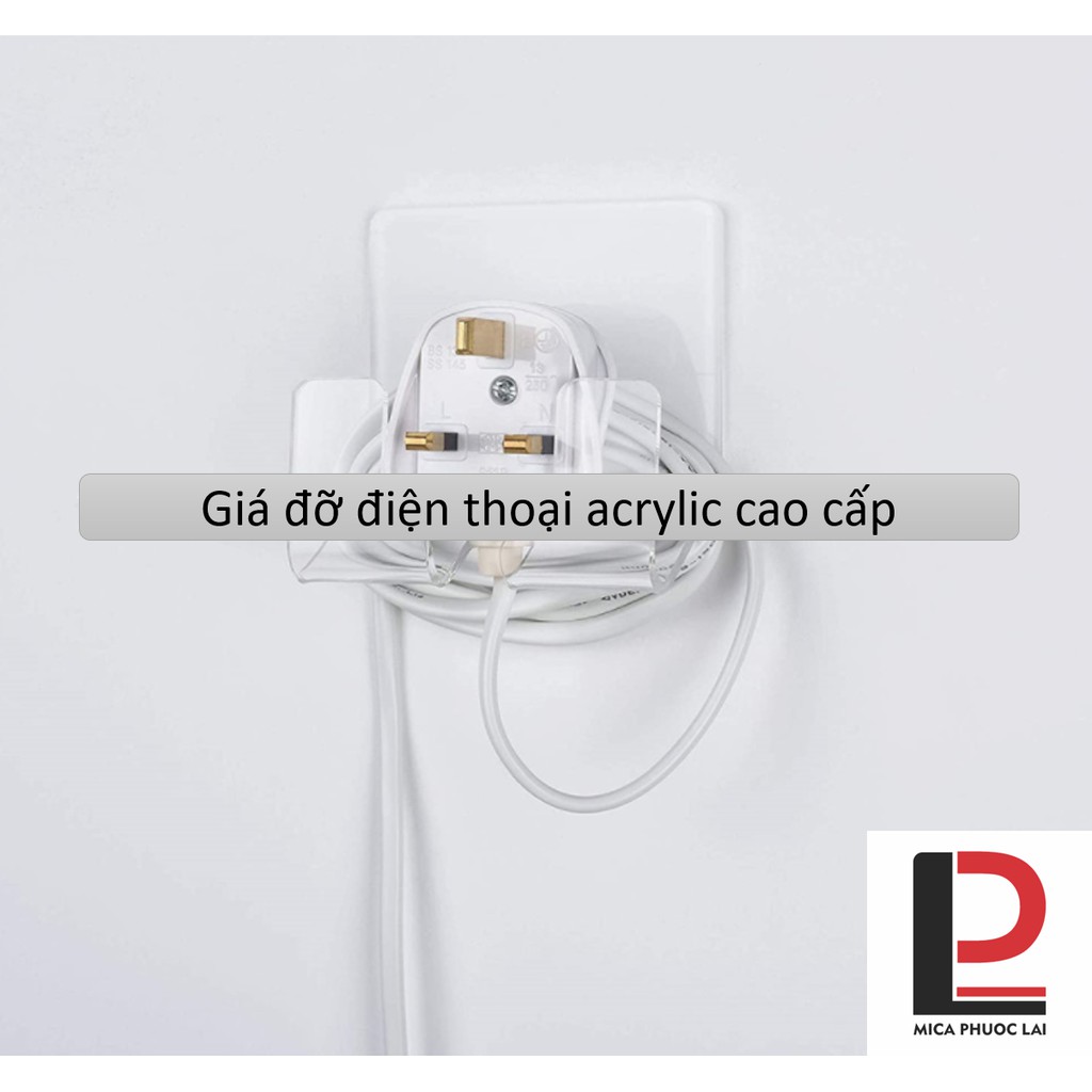 Giá đỡ điện thoại, ipad treo tường acrylic cao cấp