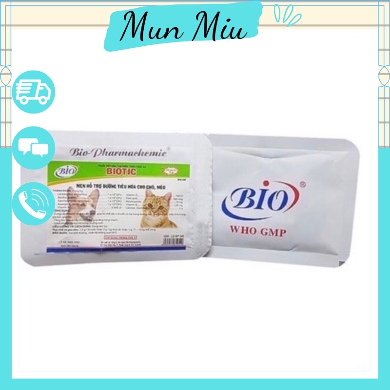 Men hỗ trợ đường tiêu hoá cho chó mèo Biotic