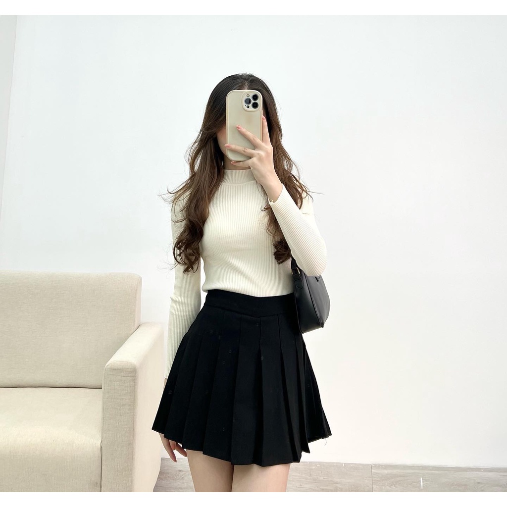 Áo len giữ nhiệt cổ ba phân thời trang Miho house