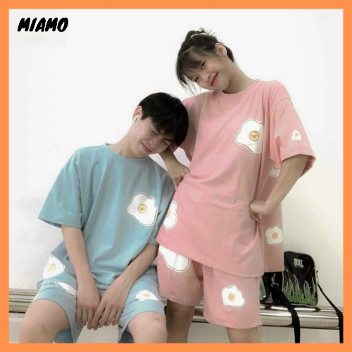 [Freeship] set đồ bộ trứng nam nữ mặc nhà thời trang Miamo TP090