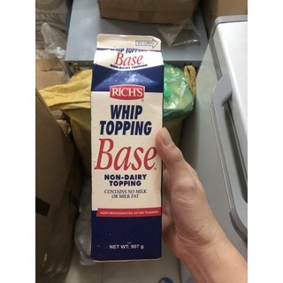kem topping base hộp 1kg của rích