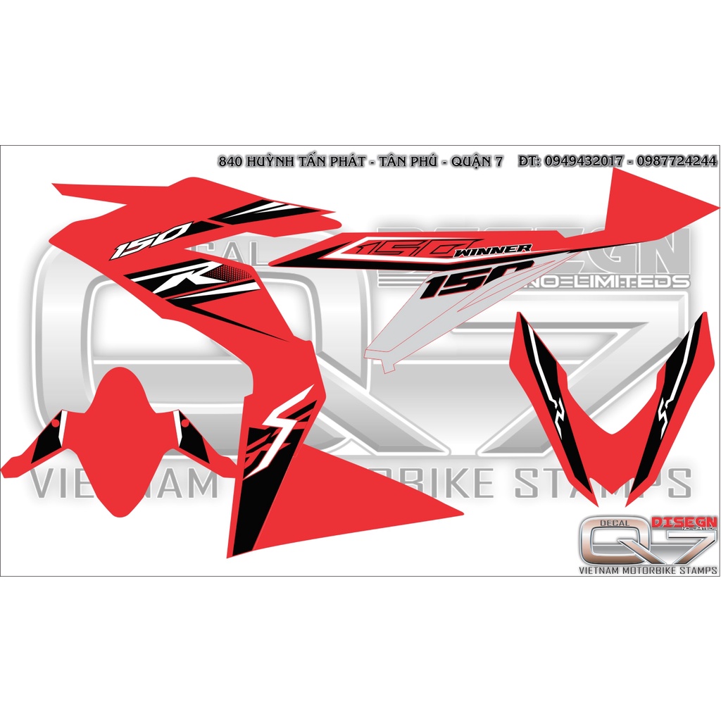 Tem Rời WINNER V1 ĐỎ BẠC