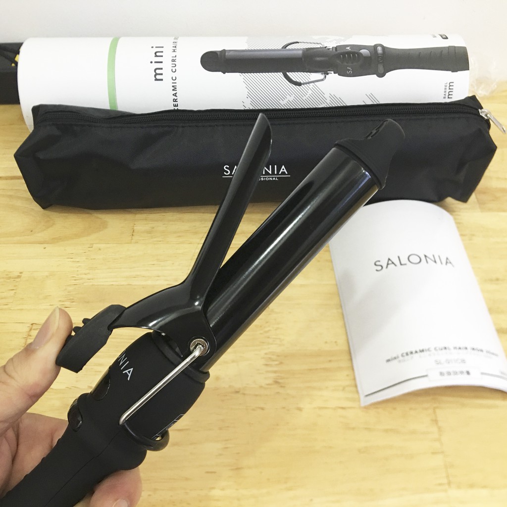 Máy uốn tóc và làm xoăn Salonia cao cấp nội địa nhật