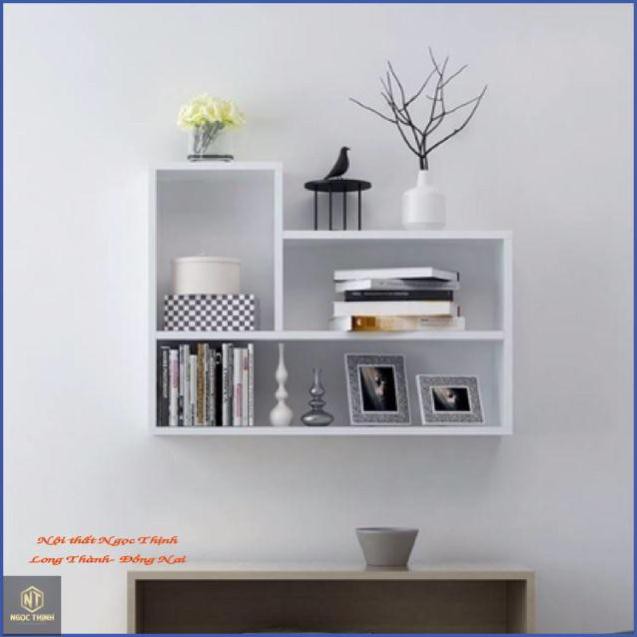 Kệ sách gỗ treo tường