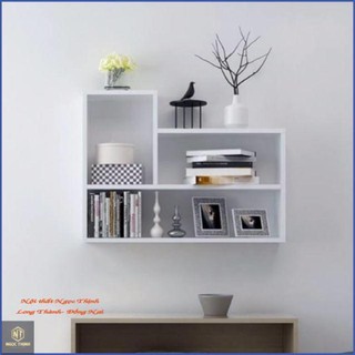 Kệ sách gỗ treo tường