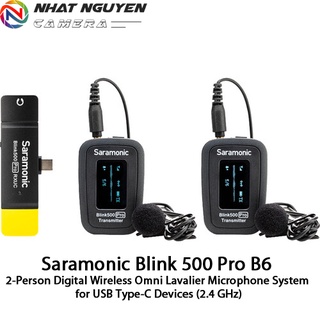 Mua Saramonic B6 Pro ( 2 phát 1 nhận) - Micro thu âm không dây Saramonic Pro B6 - Cổng USB Type C  - Bảo hành 12 tháng